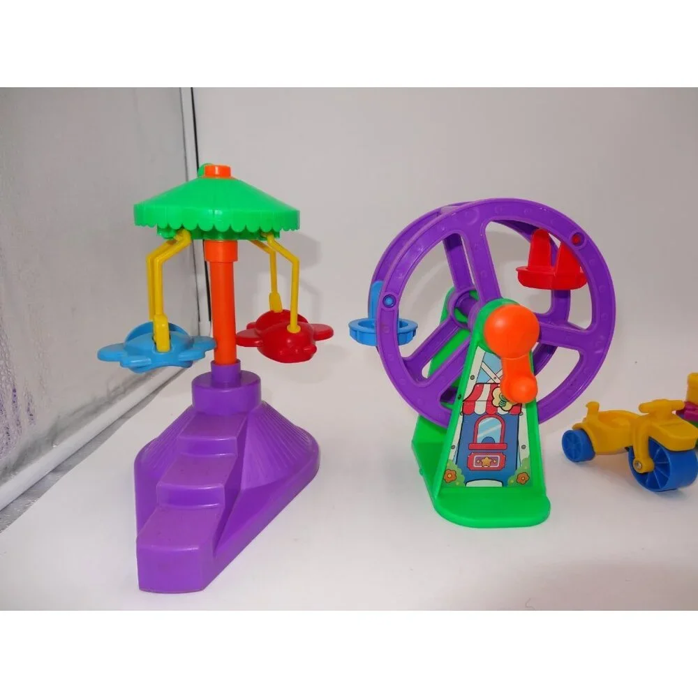 Fisher Price Little People Parading Pals Circus Parade Ferris Wheel Airplane Rid